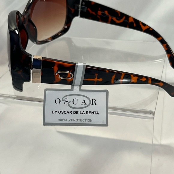 NWT Oscar De La Renta Brown Oversized Sunglasses - Picture 3 of 4